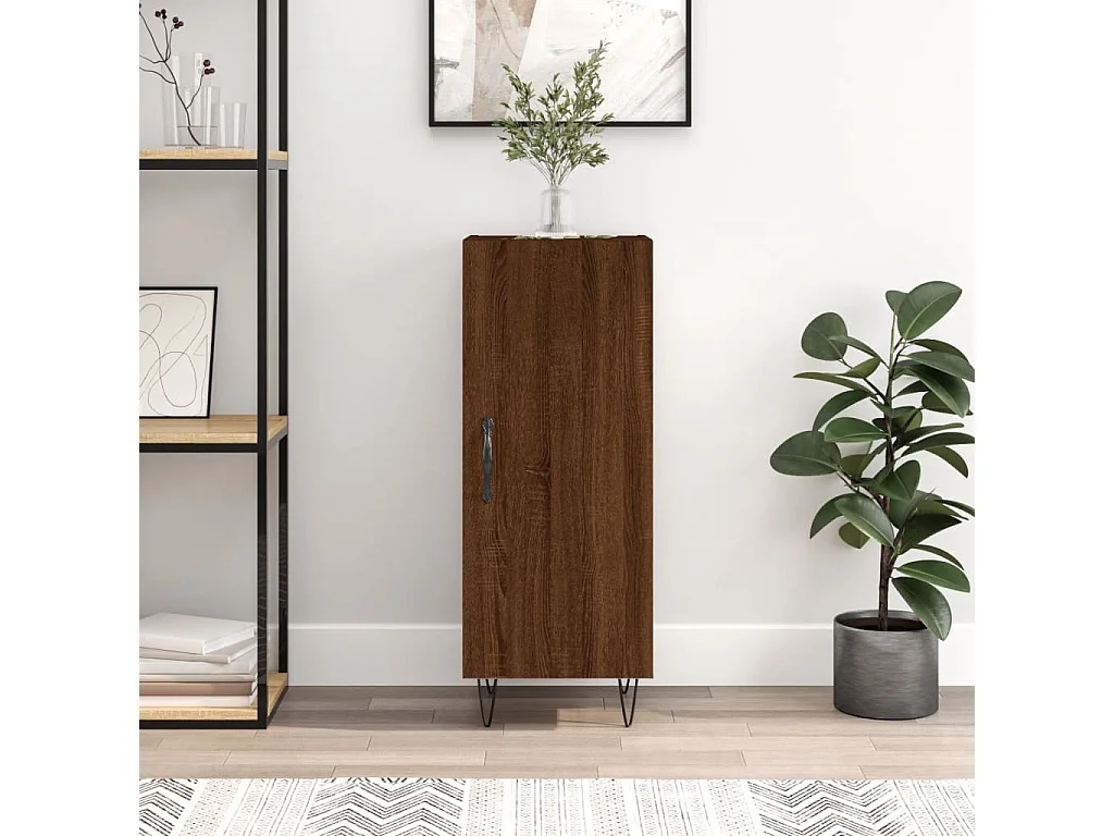 Buffet Chêne marron 34,5x34x90 Bois d'ingénierie