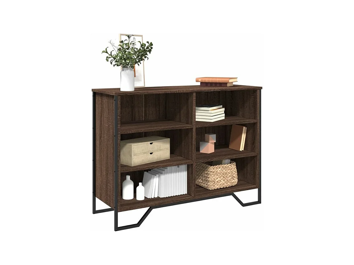 Buffet chêne marron 101x35,5x74,5 bois d'ingénierie