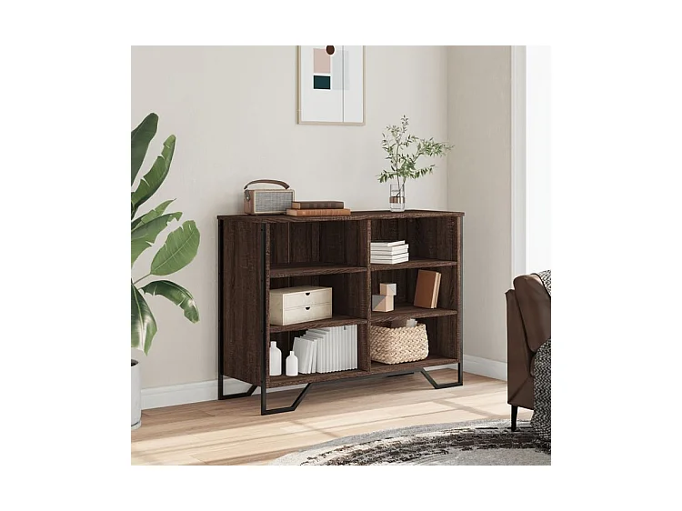 Buffet chêne marron 101x35,5x74,5 bois d'ingénierie