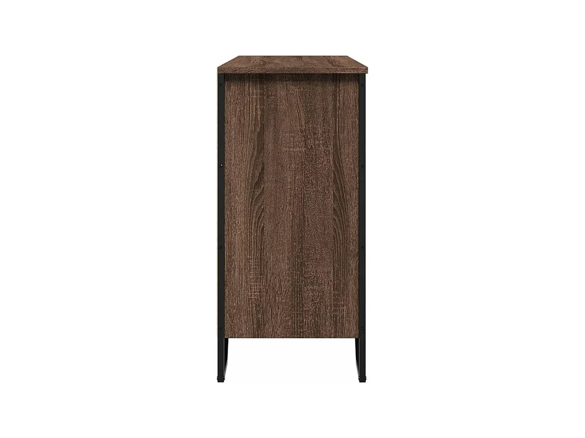 Buffet chêne marron 101x35,5x74,5 bois d'ingénierie