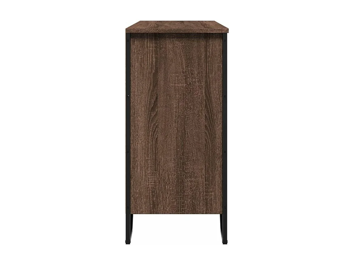Buffet chêne marron 101x35,5x74,5 bois d'ingénierie