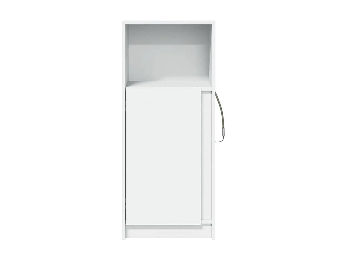 Buffet avec LED blanc 42,5x34x100 bois d'ingénierie