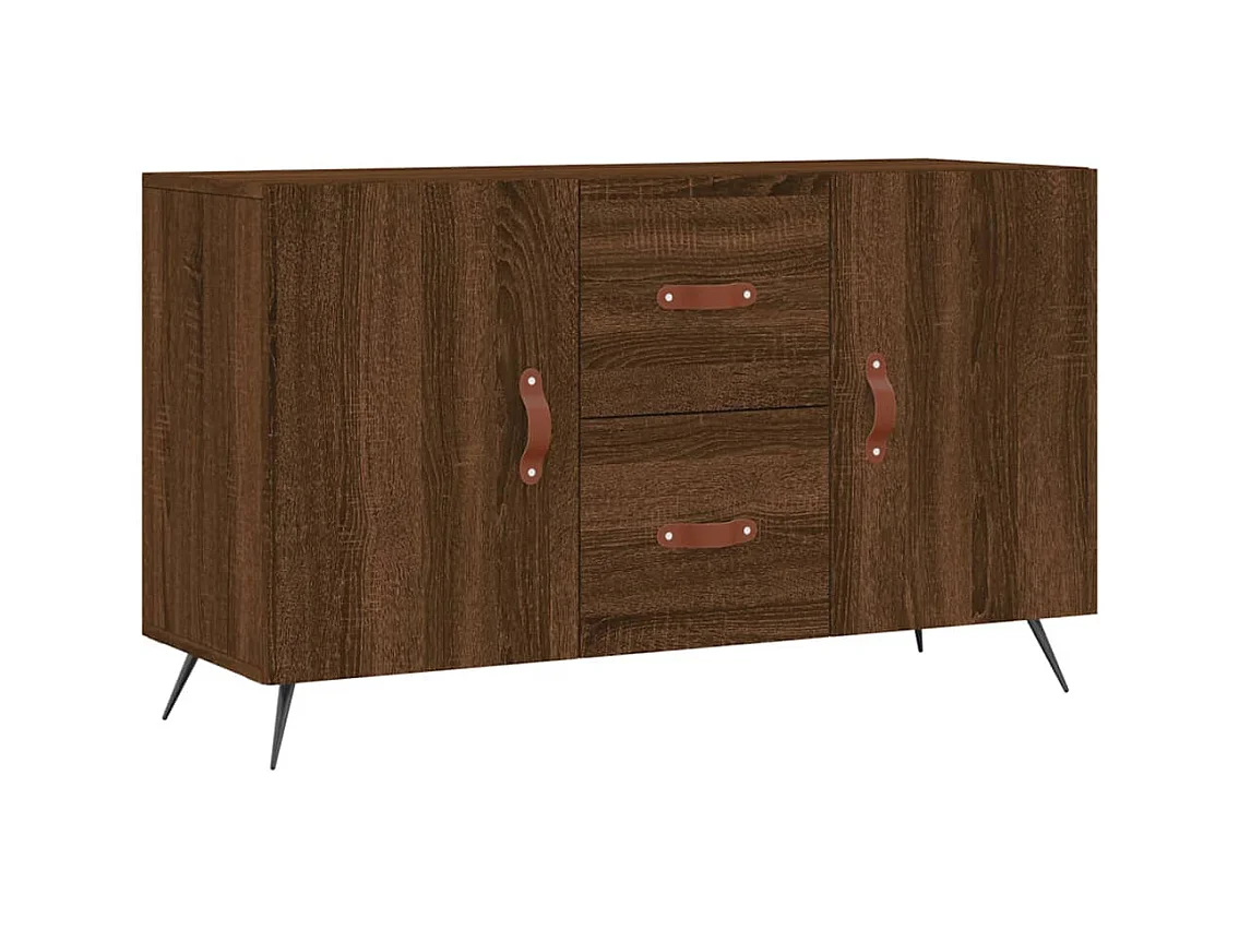 Buffet chêne marron 100x36x60 bois d'ingénierie