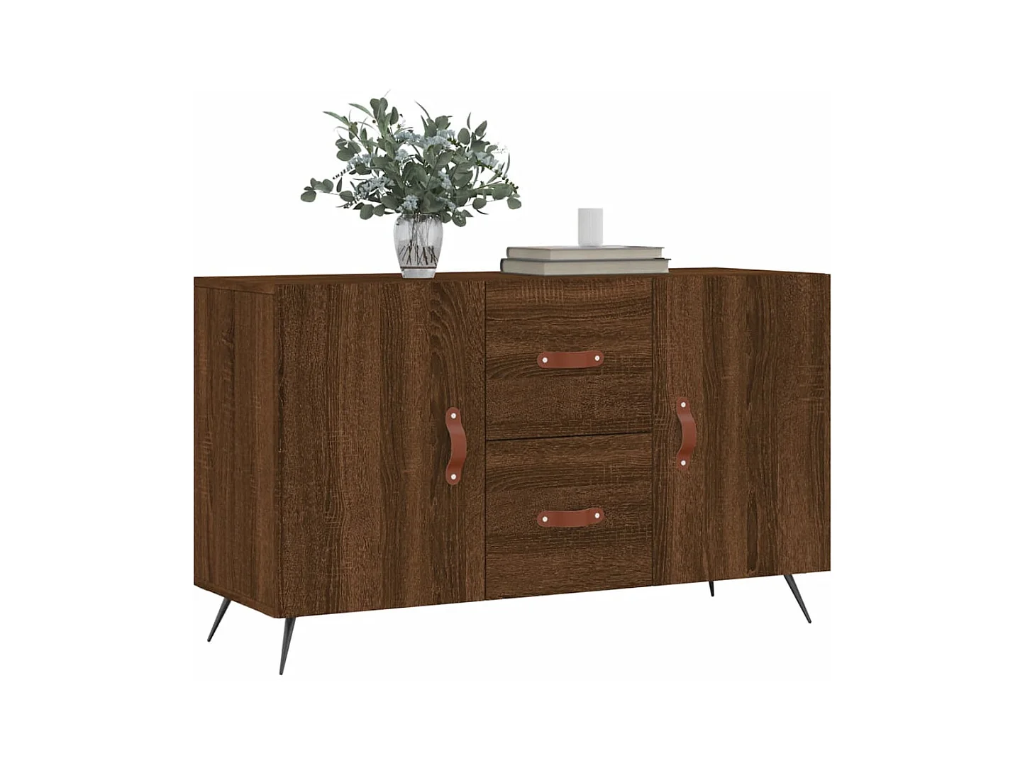 Buffet chêne marron 100x36x60 bois d'ingénierie