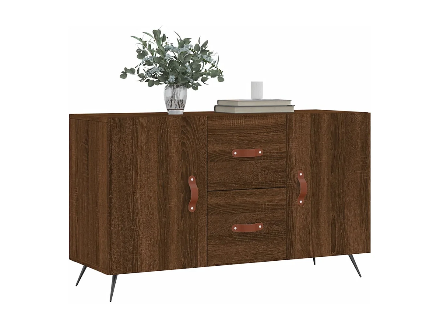 Buffet chêne marron 100x36x60 bois d'ingénierie