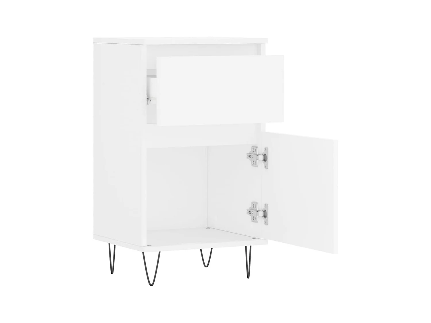 Buffet blanc 40x35x70 bois d’ingénierie