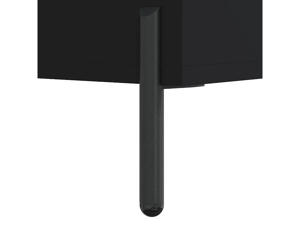 Armoire à étagères noir 69,5x32,5x90 bois d'ingénierie