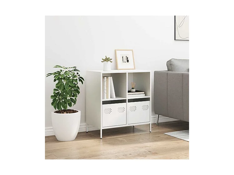 Buffet blanc 68x39x73,5 acier laminé à froid