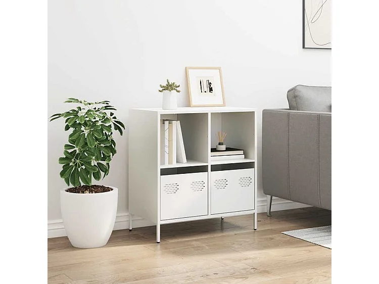 Buffet blanc 68x39x73,5 acier laminé à froid