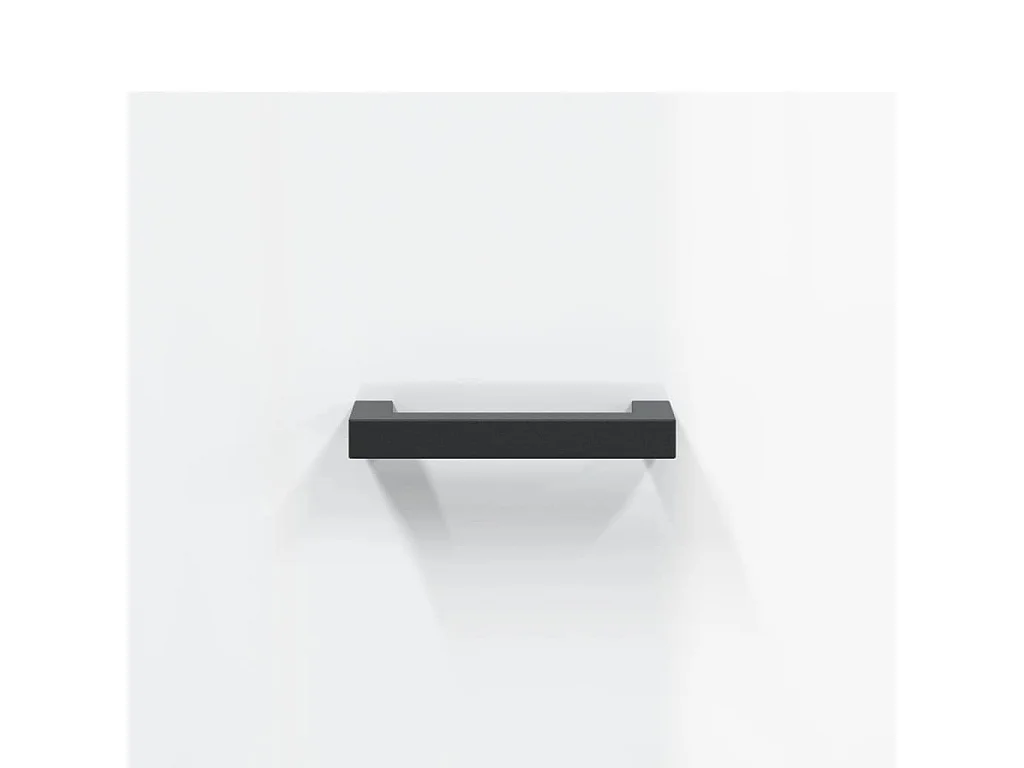 Buffet Blanc brillant 34,5x34x90 Bois d'ingénierie