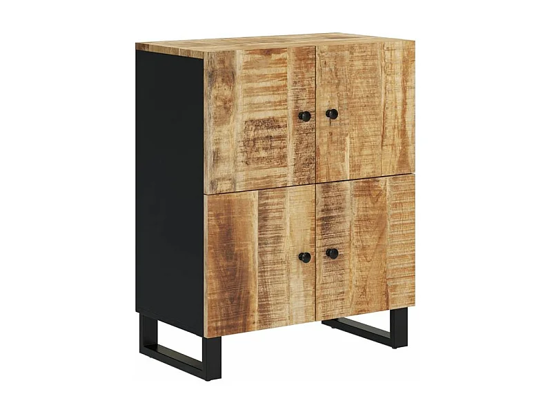 Buffet avec 4 portes 60x33x75 bois massif de manguier