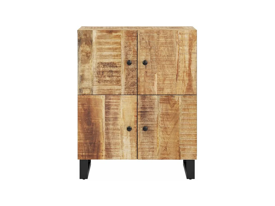 Buffet avec 4 portes 60x33x75 bois massif de manguier