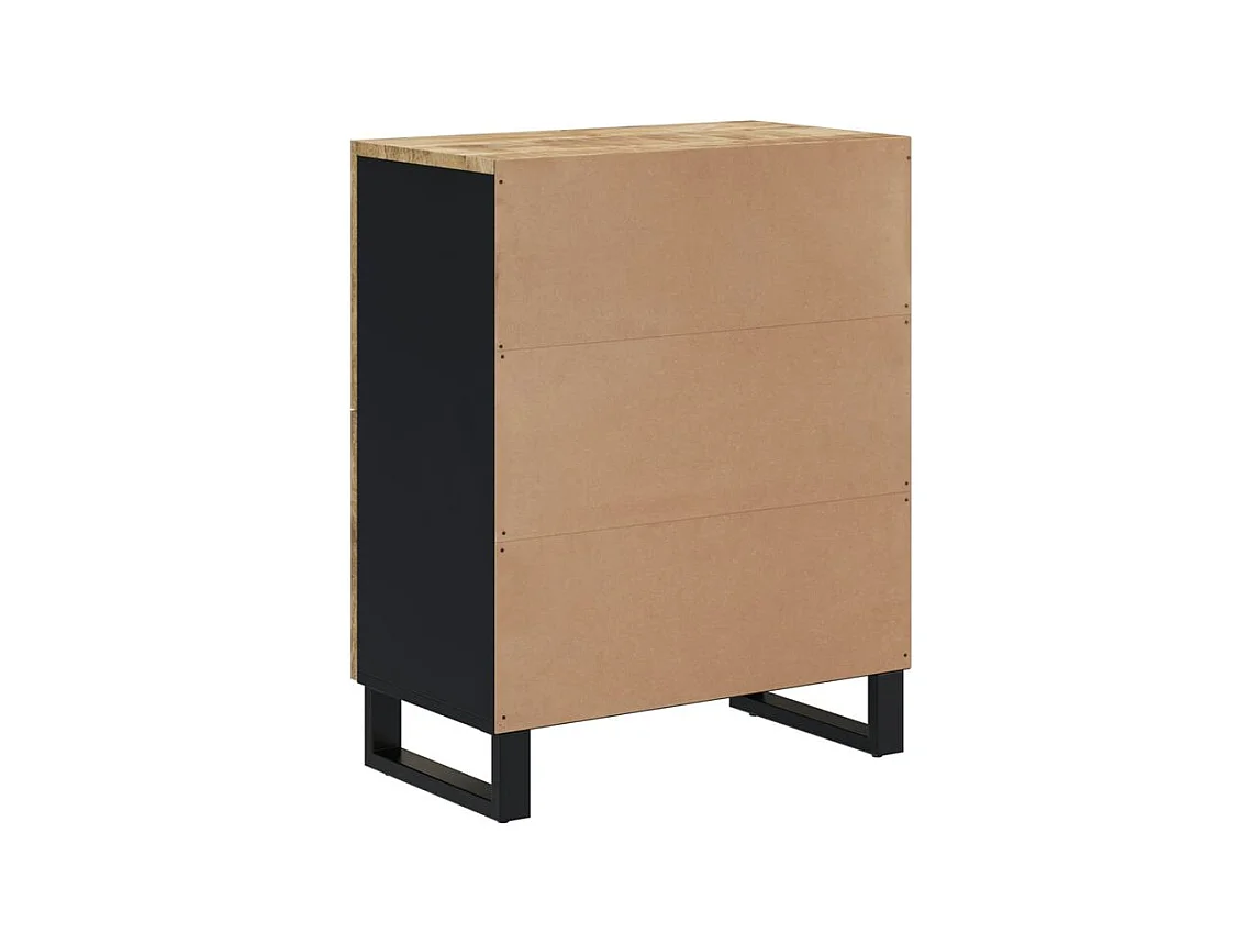 Buffet avec 4 portes 60x33x75 bois massif de manguier