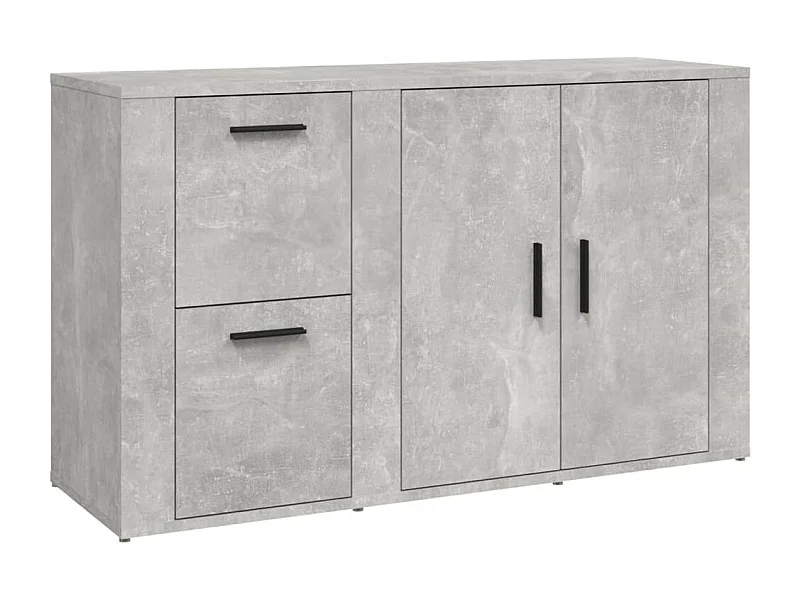 Buffet Gris béton 100x33x59,5 Bois d'ingénierie