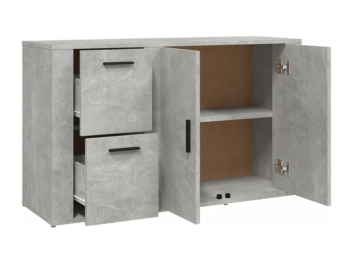 Buffet Gris béton 100x33x59,5 Bois d'ingénierie