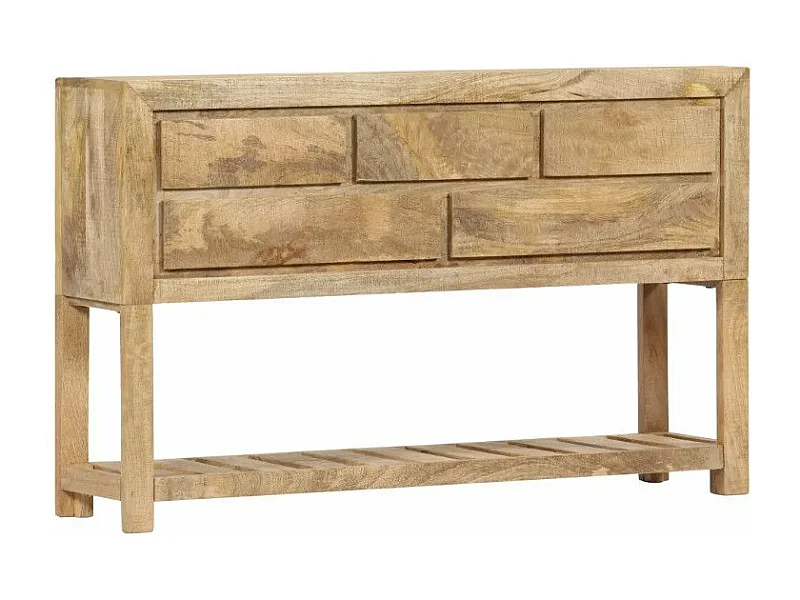 Buffet 5 tiroirs manguier massif clair Walker