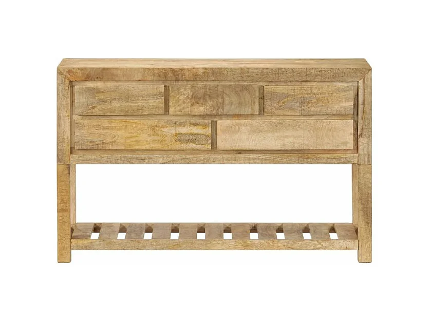 Buffet 5 tiroirs manguier massif clair Walker