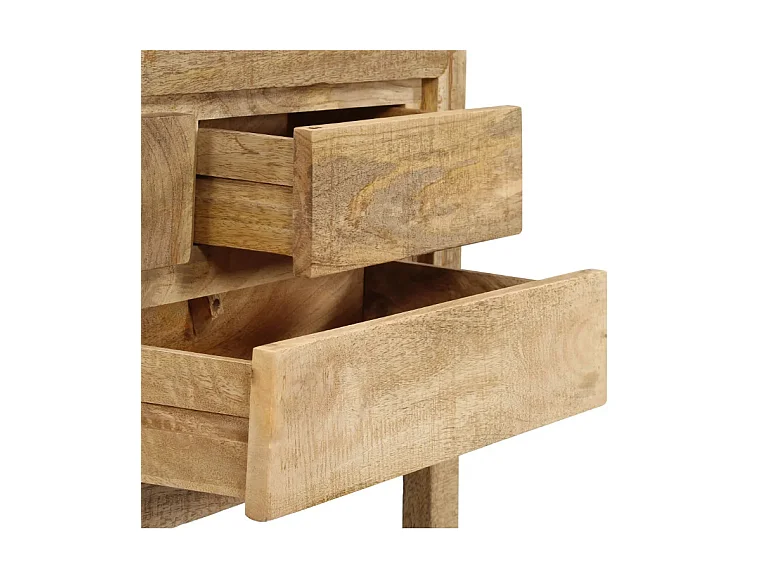 Buffet 5 tiroirs manguier massif clair Walker