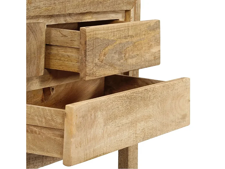 Buffet 5 tiroirs manguier massif clair Walker