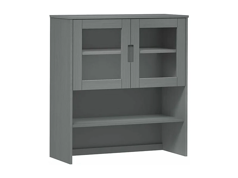 Dessus de buffet MOLDE Gris 90x35x100 Bois massif de pin