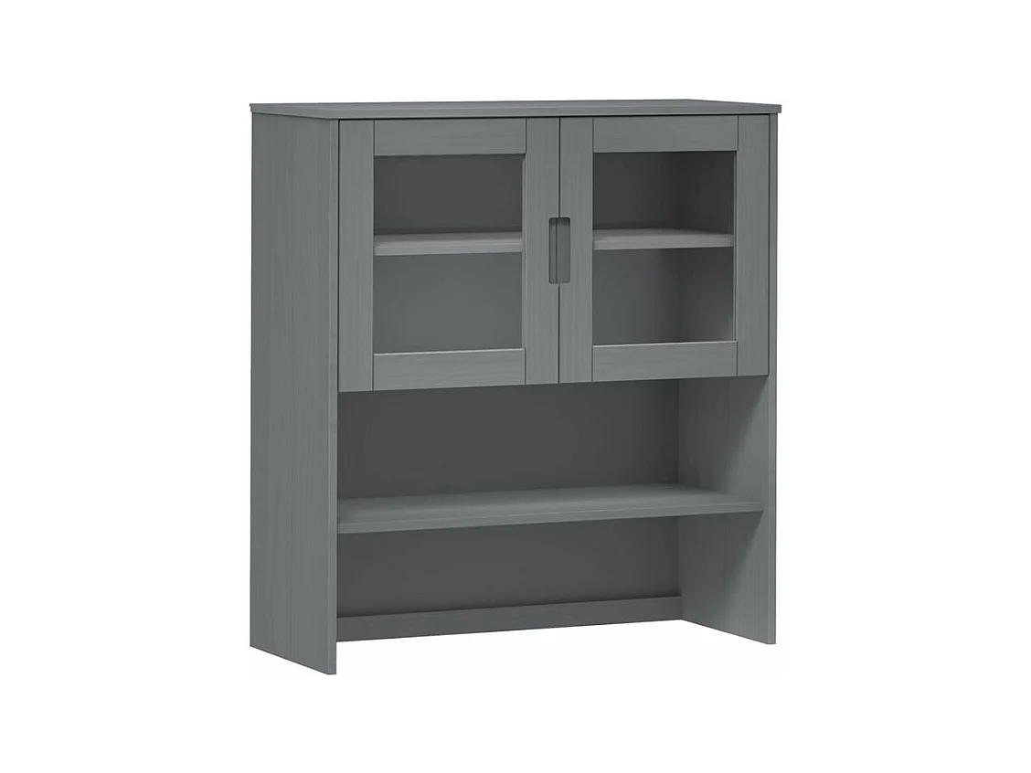 Dessus de buffet MOLDE Gris 90x35x100 Bois massif de pin