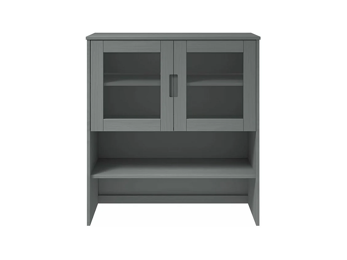 Dessus de buffet MOLDE Gris 90x35x100 Bois massif de pin