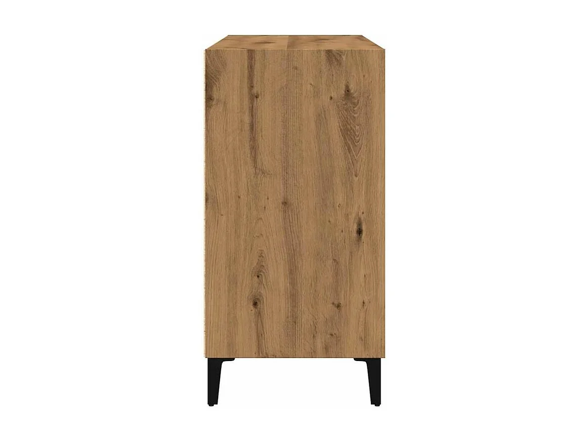 Buffet chêne artisanal 103,5x35x70 bois d'ingénierie