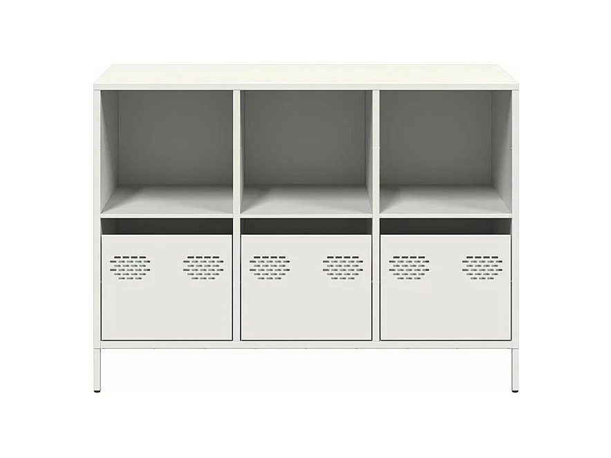 Buffet blanc 101,5x39x73,5 acier laminé à froid