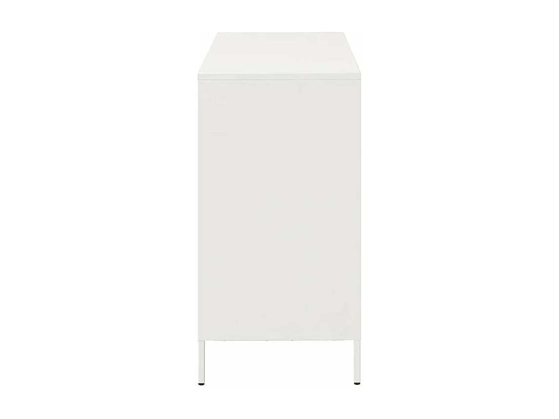 Buffet blanc 101,5x39x73,5 acier laminé à froid