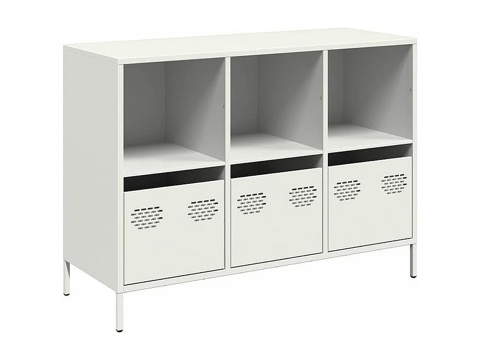 Buffet blanc 101,5x39x73,5 acier laminé à froid