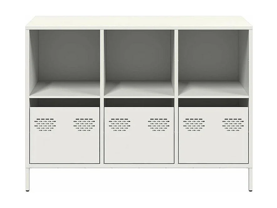 Buffet blanc 101,5x39x73,5 acier laminé à froid