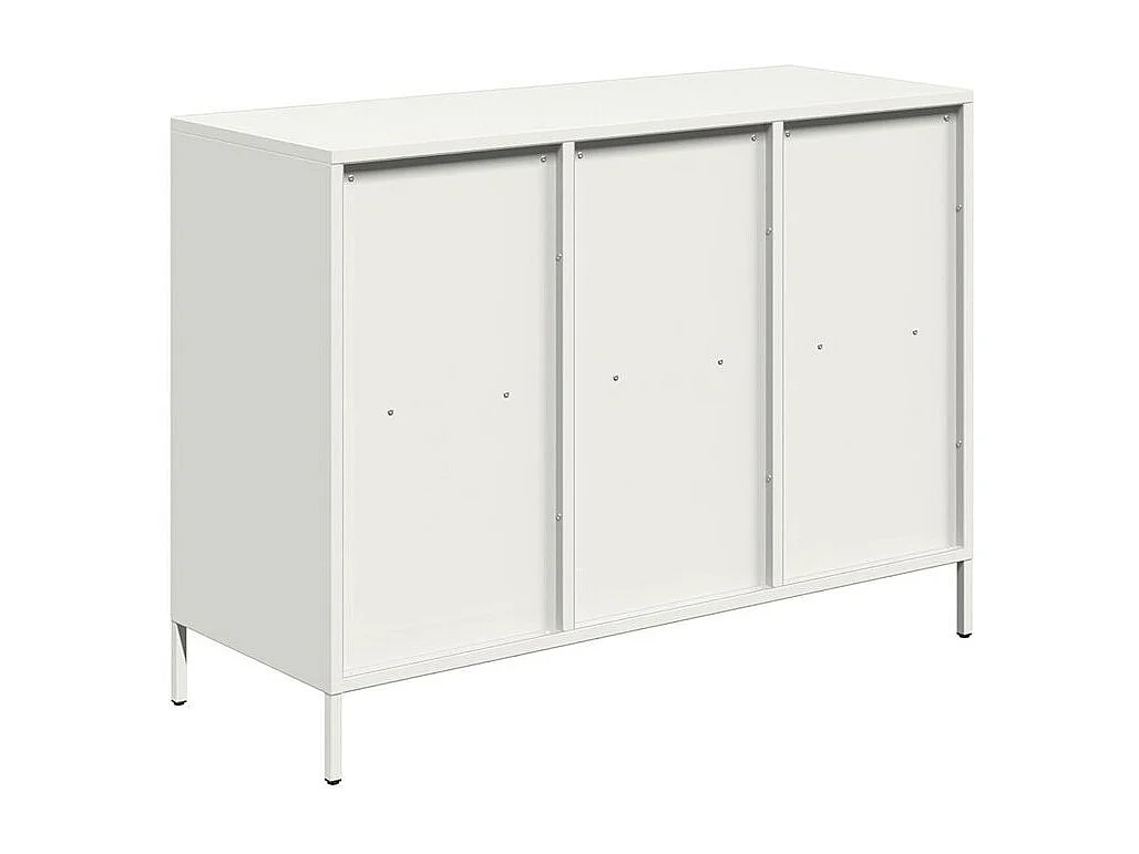 Buffet blanc 101,5x39x73,5 acier laminé à froid