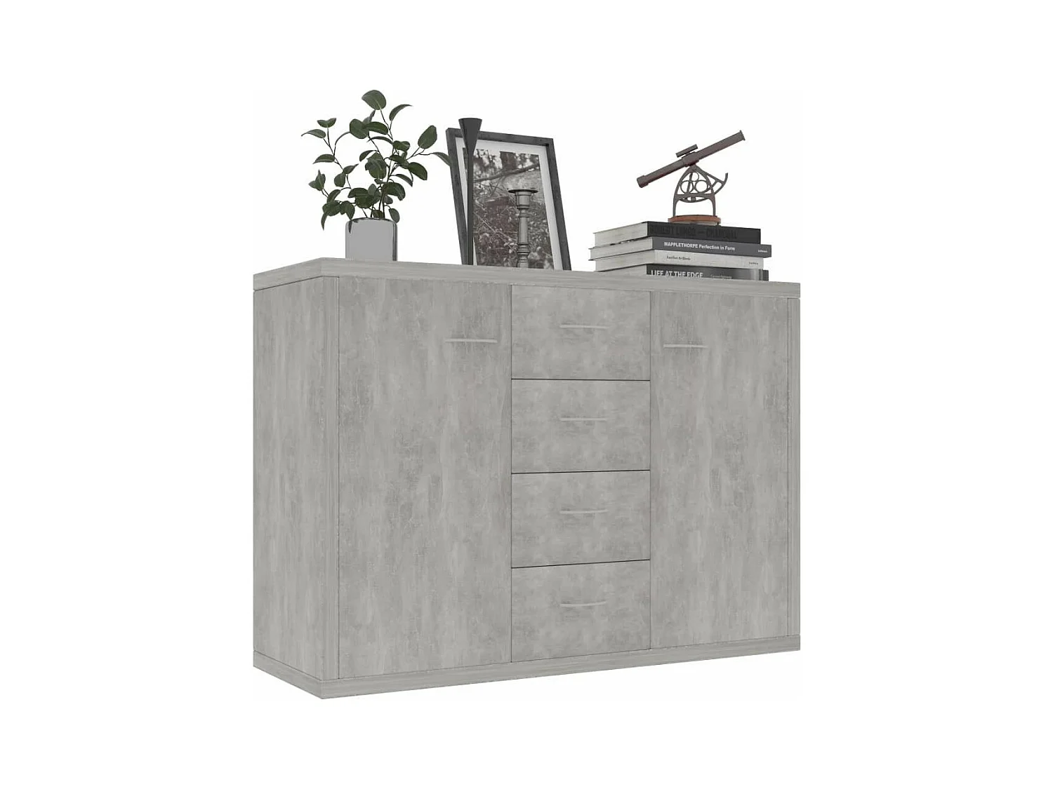 Buffet Gris béton 88x30x65