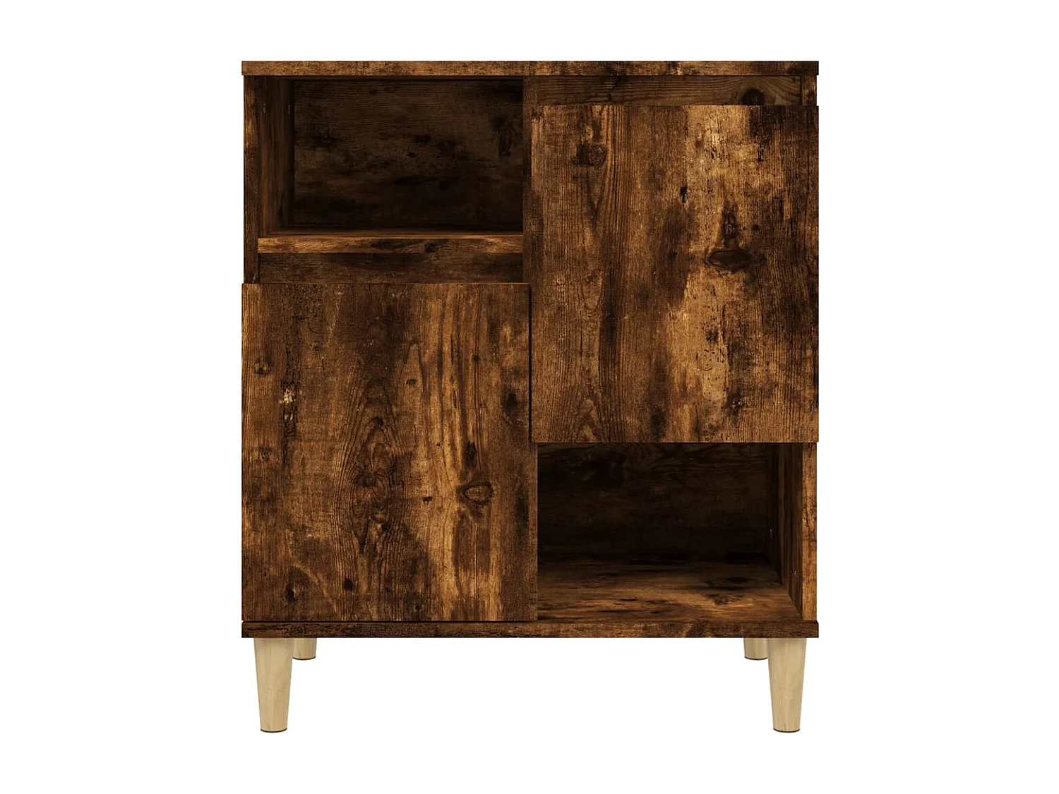 Buffets 3 pcs chêne fumé 60x35x70 bois d'ingénierie