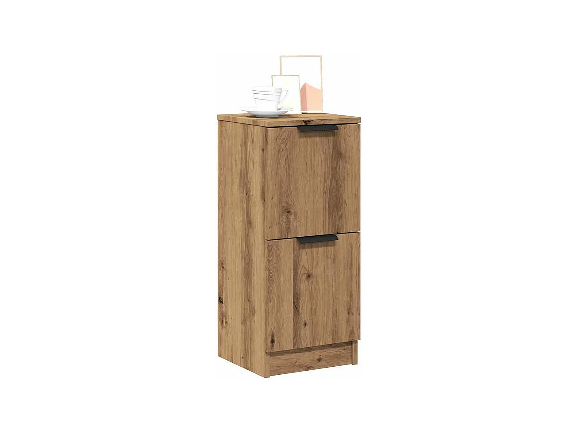 Buffets 2 pcs chêne artisanal 30x30x70 bois d'ingénierie