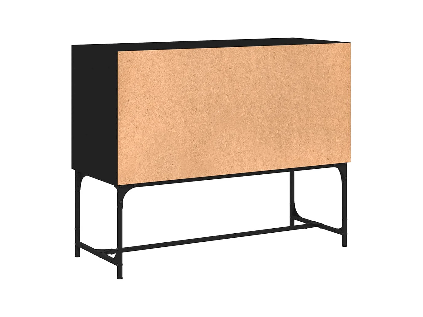 Buffet noir 100x40x79,5 bois d'ingénierie