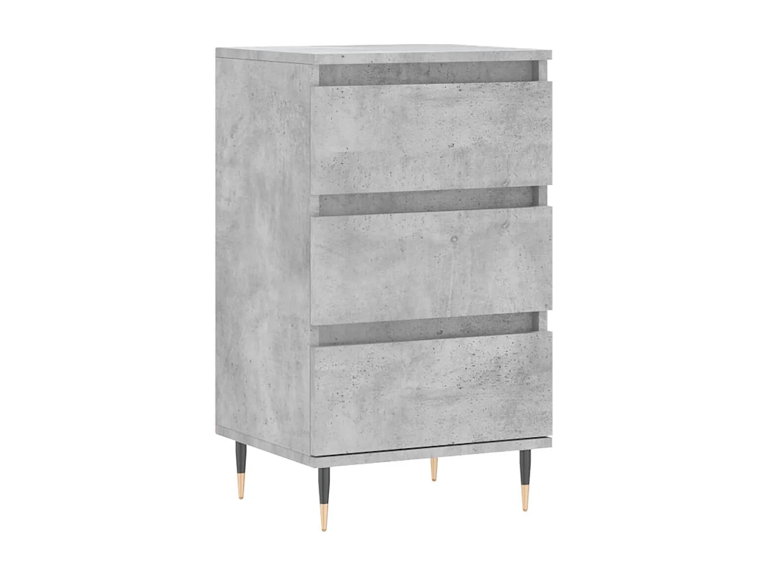 Buffet gris béton 40x35x70 bois d'ingénierie