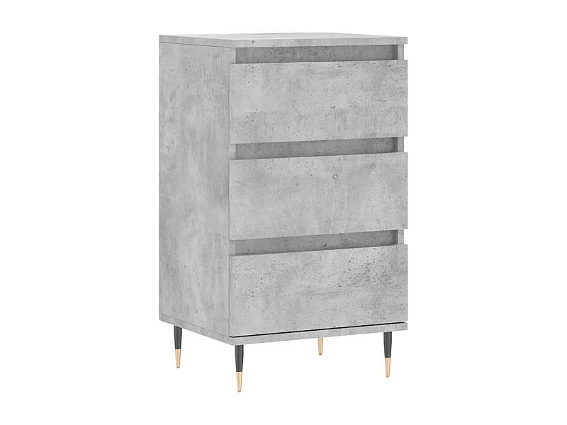 Buffet gris béton 40x35x70 bois d'ingénierie