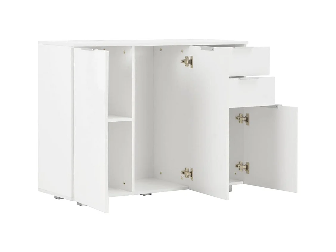 Buffet Blanc brillant 107 x 35x76