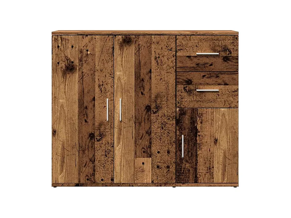 Buffet vieux bois 91x29,5x75 bois d'ingénierie