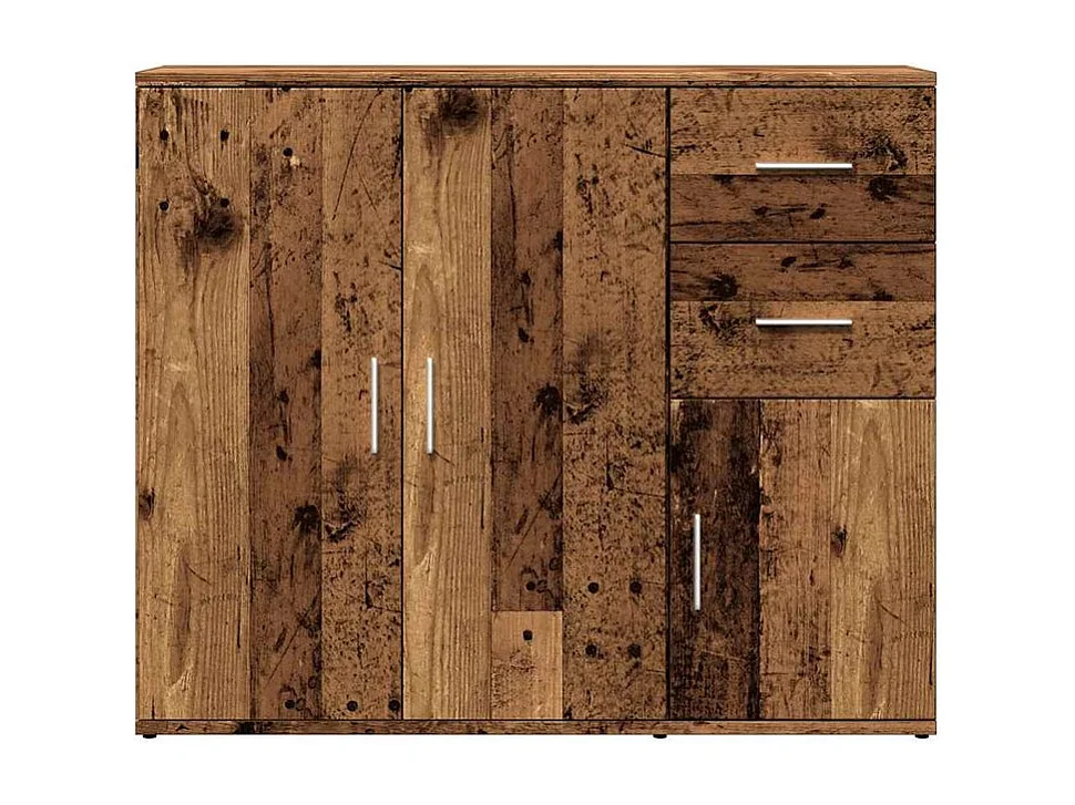 Buffet vieux bois 91x29,5x75 bois d'ingénierie