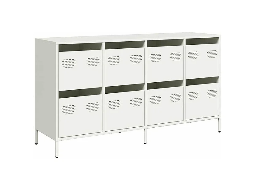 Buffet blanc 135x39x73,5 acier laminé à froid