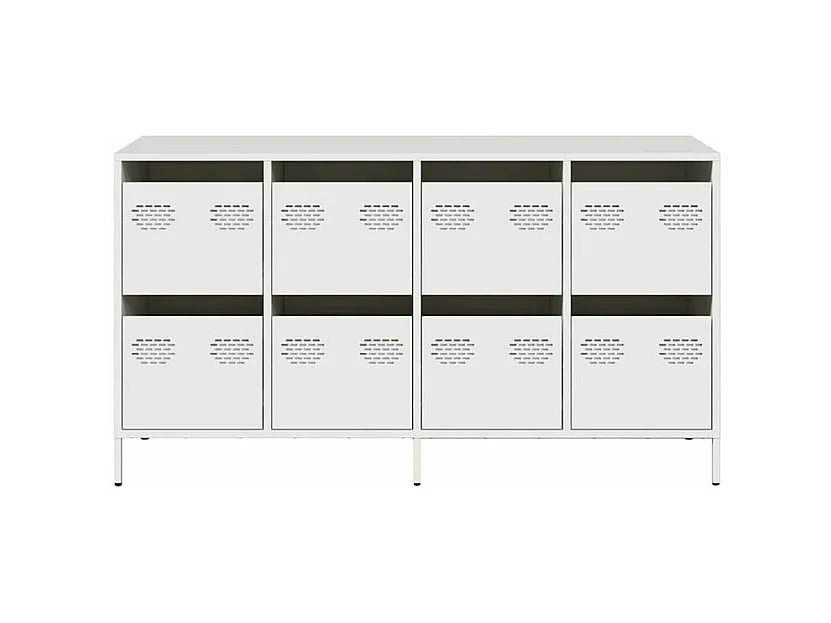 Buffet blanc 135x39x73,5 acier laminé à froid