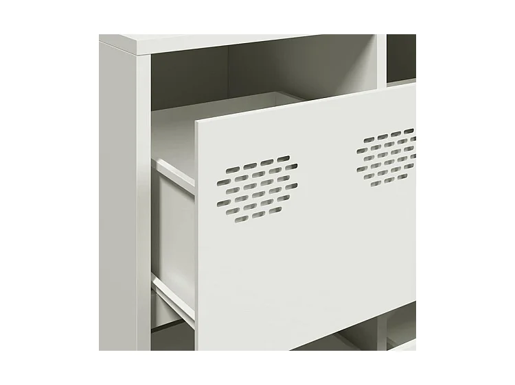 Buffet blanc 135x39x73,5 acier laminé à froid