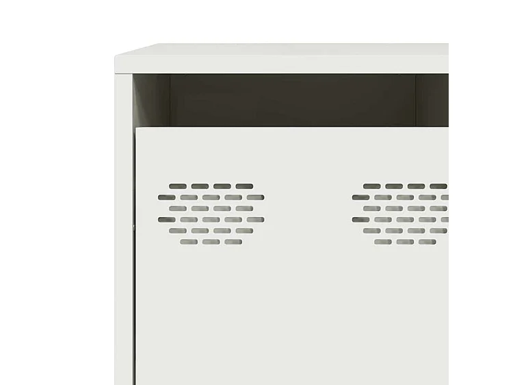 Buffet blanc 135x39x73,5 acier laminé à froid