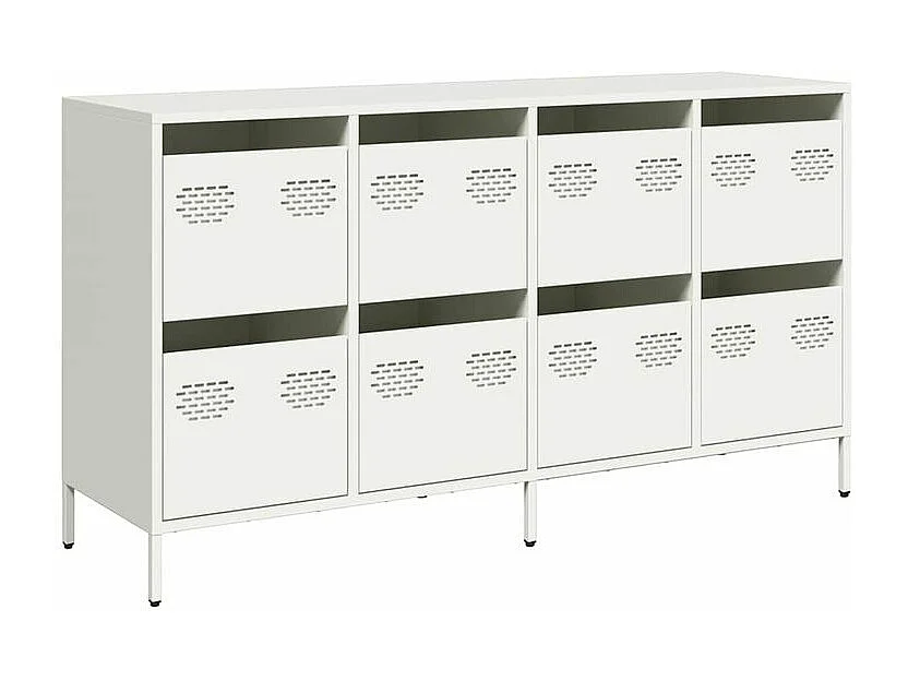 Buffet blanc 135x39x73,5 acier laminé à froid