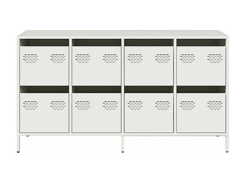 Buffet blanc 135x39x73,5 acier laminé à froid