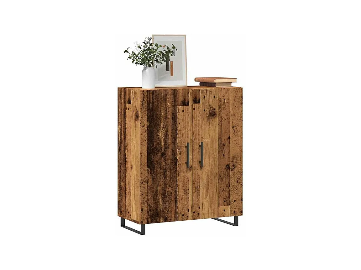 Buffet vieux bois 69,5x34x90 bois d'ingénierie