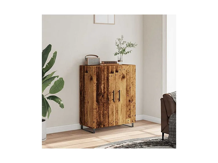 Buffet vieux bois 69,5x34x90 bois d'ingénierie