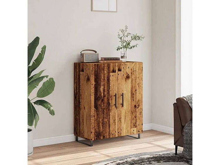 Buffet vieux bois 69,5x34x90 bois d'ingénierie